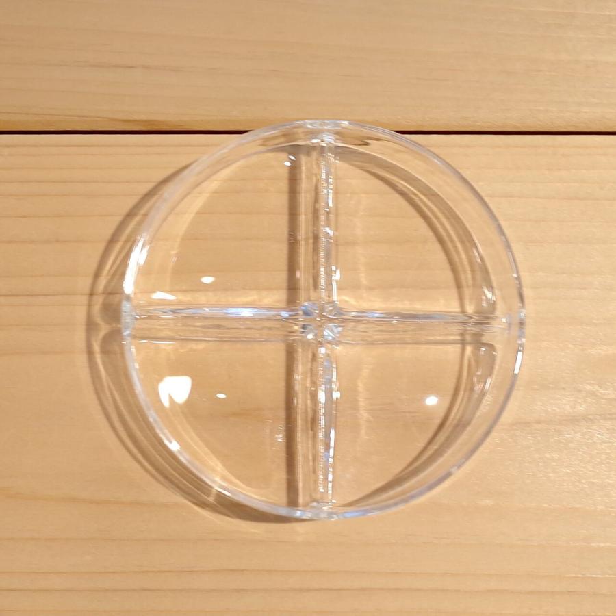 Koizumi Glass Works　Fractionation petri dish（3 fractions）　Lid set　小泉硝子製作所　分画シャーレー　四分画 |  | 07