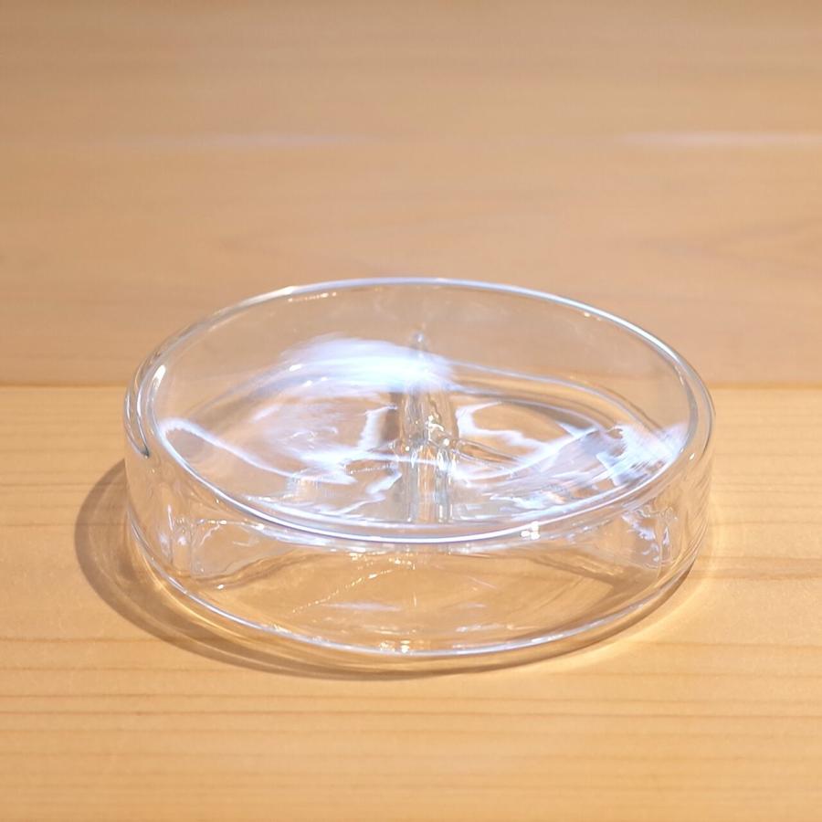 Koizumi Glass Works　Fractionation petri dish（3 fractions）　Lid set　小泉硝子製作所　分画シャーレー　三分画 |  | 02