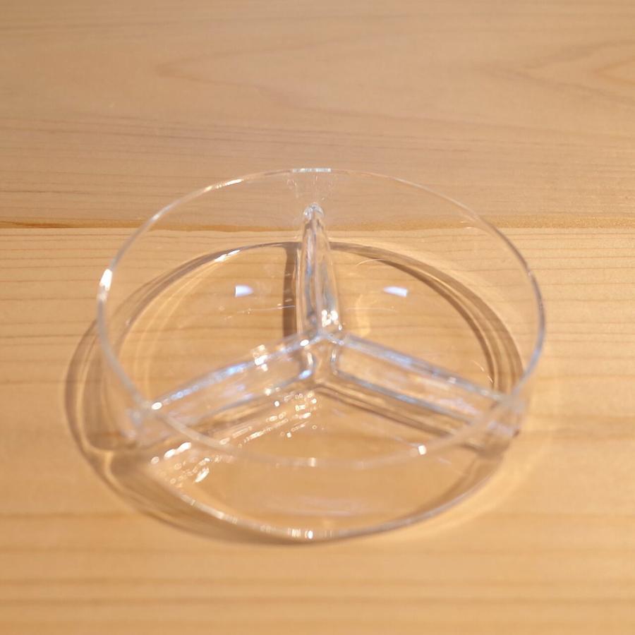 Koizumi Glass Works　Fractionation petri dish（3 fractions）　Lid set　小泉硝子製作所　分画シャーレー　三分画 |  | 08