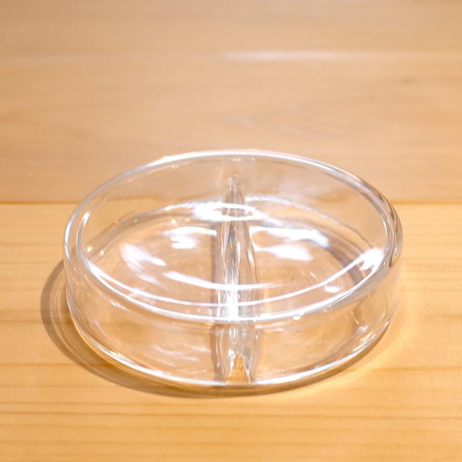 Koizumi Glass Works　Fractionation petri dish（2 fractions）　Lid set　小泉硝子製作所　分画シャーレー　二分画 |  | 11