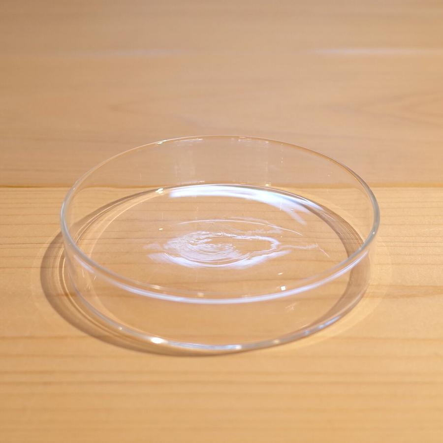 Koizumi Glass Works　Fractionation petri dish（2 fractions）　Lid set　小泉硝子製作所　分画シャーレー　二分画 |  | 08