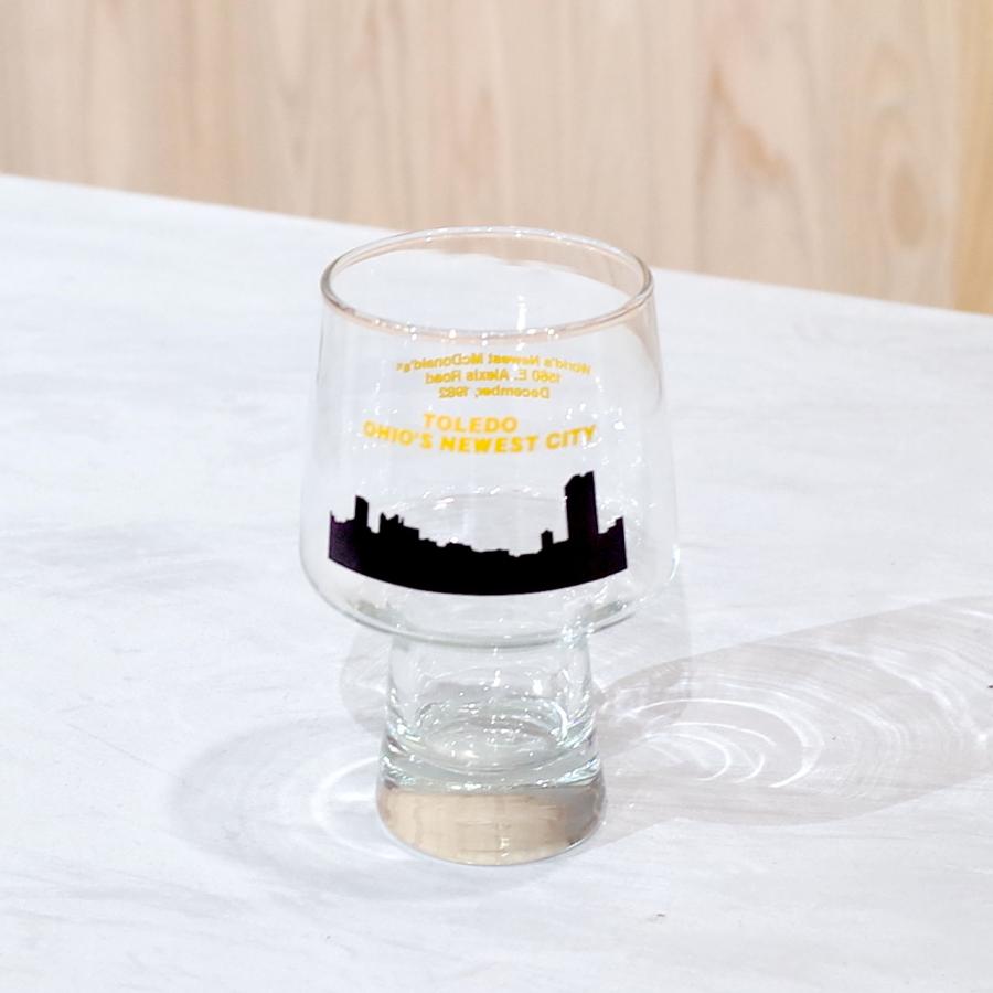 McDonald's Tumbler glass Toledo 1982【DEAD STOCK】 マクドナルド タンブラー グラス ヴィンテージの画像