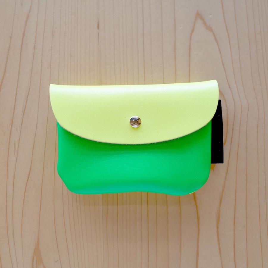 STARLETS　Bicolor neon leather card case　Green × Yellow　スターレッツ　バイカラー　ネオンレザー　カードケース　グリーン　イエロー　緑　黄 |  | 01