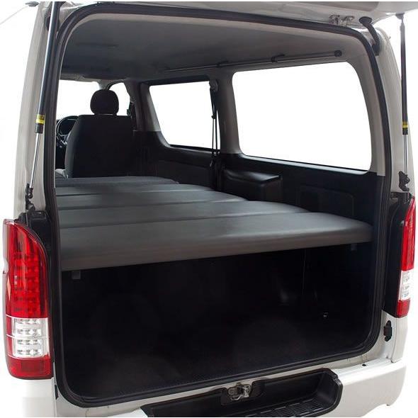 ハイエース S-GL ベッドキット ダークグレーレザー/クッション材40mm