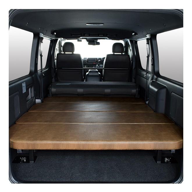 ハイエース S-GL m.flat ロータイプ ベッドキット アンティークライト