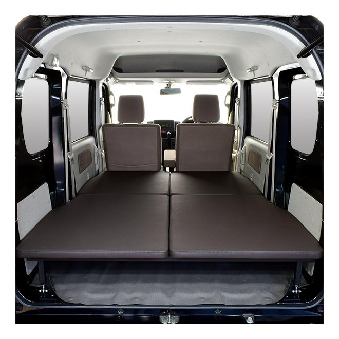 DA17V エブリィバン JOIN JOINターボ専用 低床式 ベッドキット レザータイプ クッション材25mm EVERY ベッド エブリイ車中泊 エブリーマット 日本製