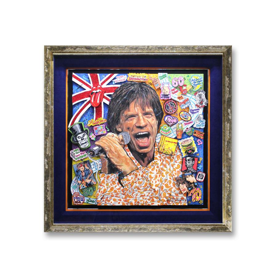 オリジナル 額付 チャールズ ファジーノ ミック ジャガー 3dアート ニューヨーク Charles Fazzino 版画 アート Art アメリカ 音楽 ロック イギリス Fazzino31 High Spirits Art 通販 Yahoo ショッピング