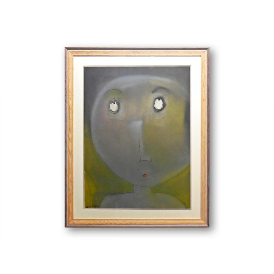 絵画 額付 レオン・アルバ/ Question メキシコ　アクリル画　本画 アート 壁掛け Leon Alva ギフト おしゃれ プレゼント  シック
