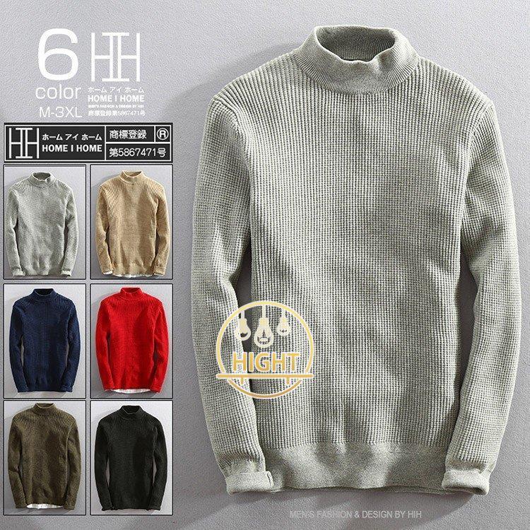 ニット セーター メンズ 長袖 モックネック タイト 裏ボア ボア無し 二種類 無地 シンプル トップス 柔らかい 暖かい 保温 綿100 秋冬 Hgiht0127 Wt571 Hight 通販 Yahoo ショッピング