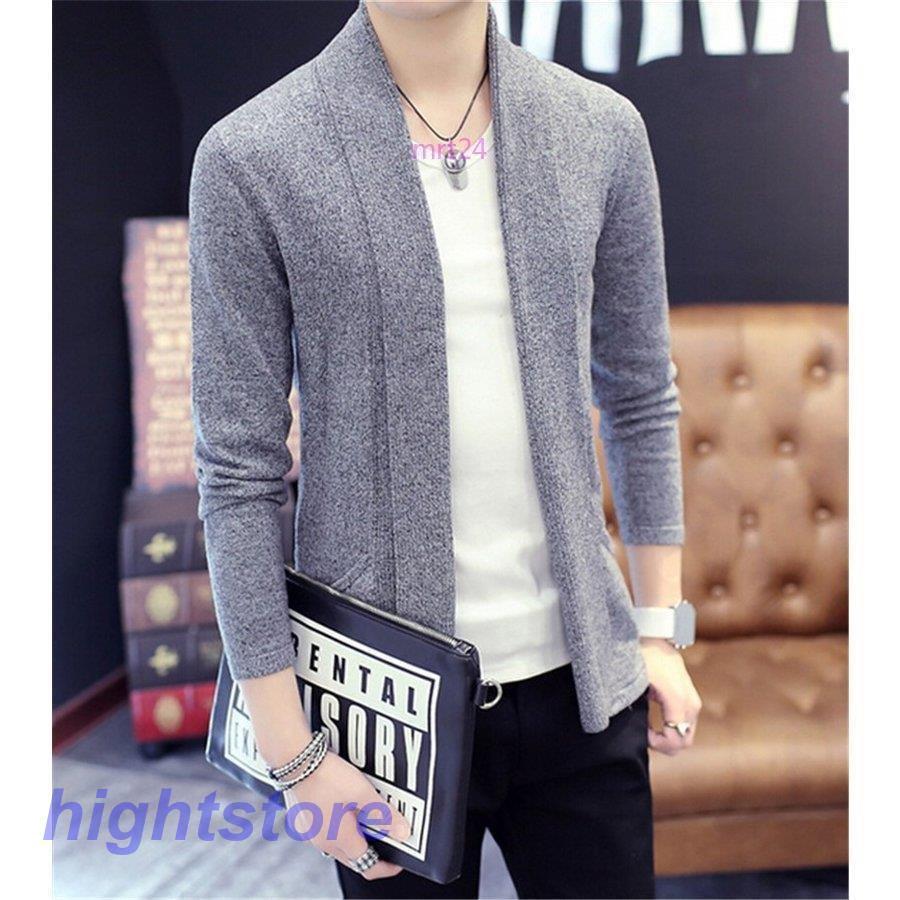 宇宙の香り カーディガン メンズ ロング丈 カーディガン 長袖 ニットカーディガン 無地 アウター 羽織 コート トップス Www Cvgarmendia Com