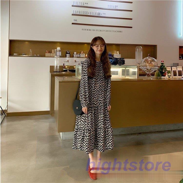 ワンピースドレス レディース 40代 秋服 きれいめ 膝丈ワンピース 長袖 ドット柄 ロング丈 韓国風 結婚式ドパーティー オシャレ Lb8xvp2yhf ファッション Valleymill Com