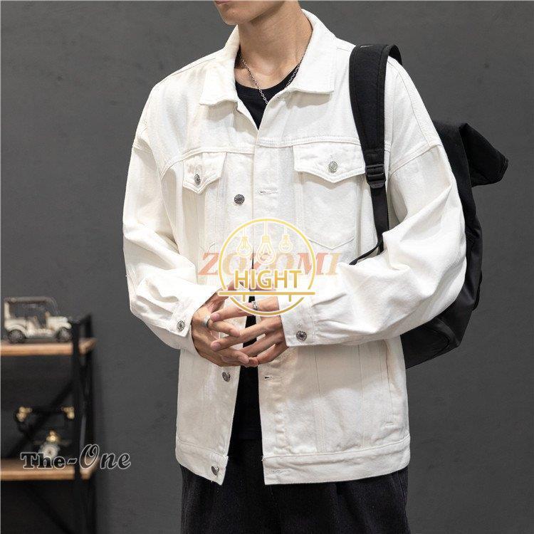 デニムジャケット メンズ Gジャン ジャンパー ブルゾン デニム ホワイト 白 学生 通学 ジャケット 秋服 Hihgt0112 Cs75 Hight 通販 Yahoo ショッピング