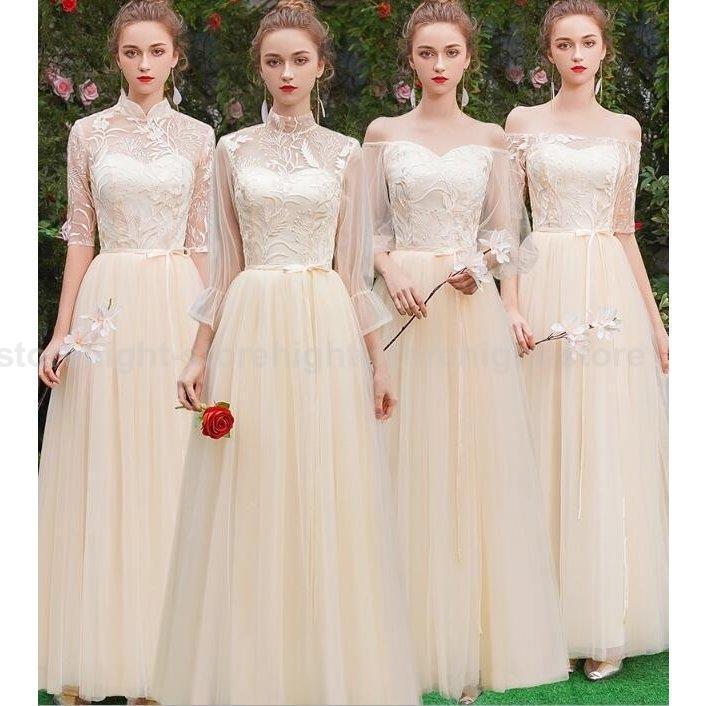 即納新商品 パーティードレス 海外通販 高見え 21 ロング丈 ドレス 結婚式 ドレス 二次会 花嫁ドレス パーティー ワンピース お呼ばれ 演奏会 4タイプ 代 30代 買取 安い Www Superavila Com