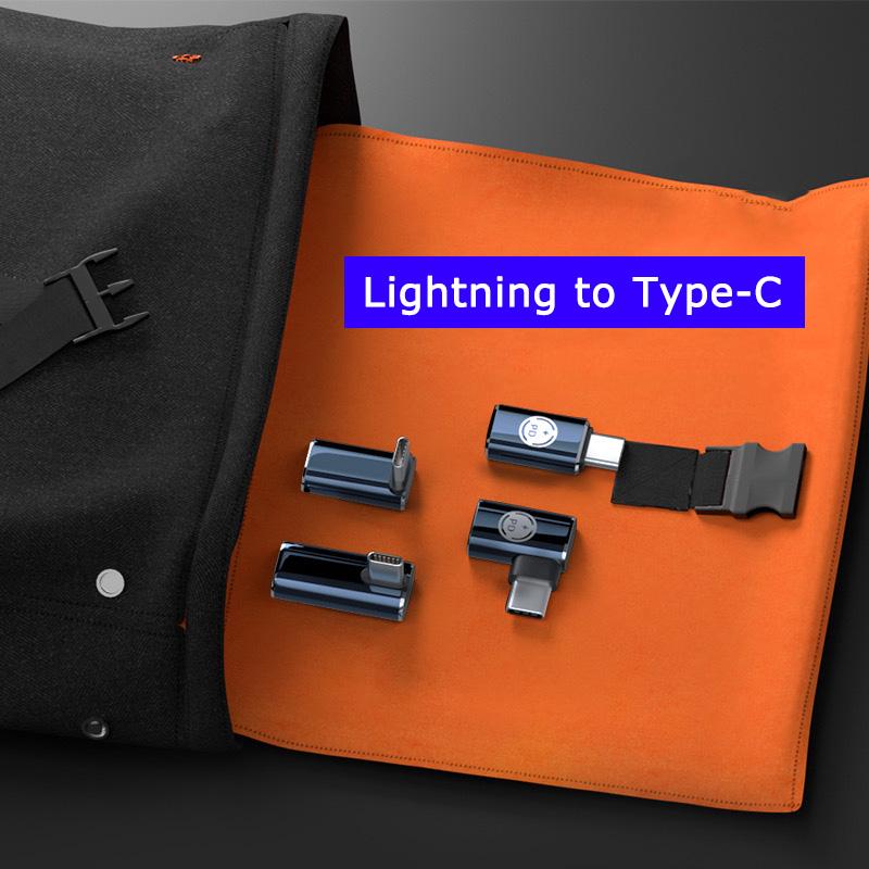 各種2個セット Lightning to Type-C 変換アダプタ 最大35W PD充電対応