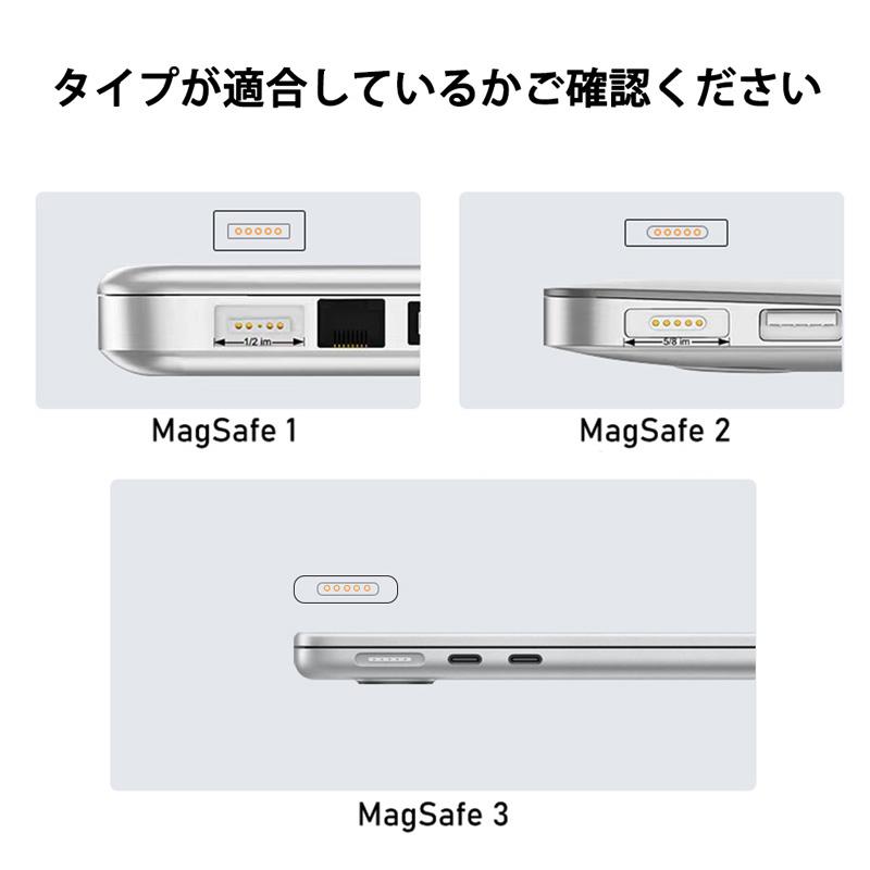 USB Type-C Magsafe3 Magsafe2 Magsafe1 対応 140W 100W マグネット 磁気吸着 充電 MacBook Pro マグセーフ 充電アダプター |  | 03