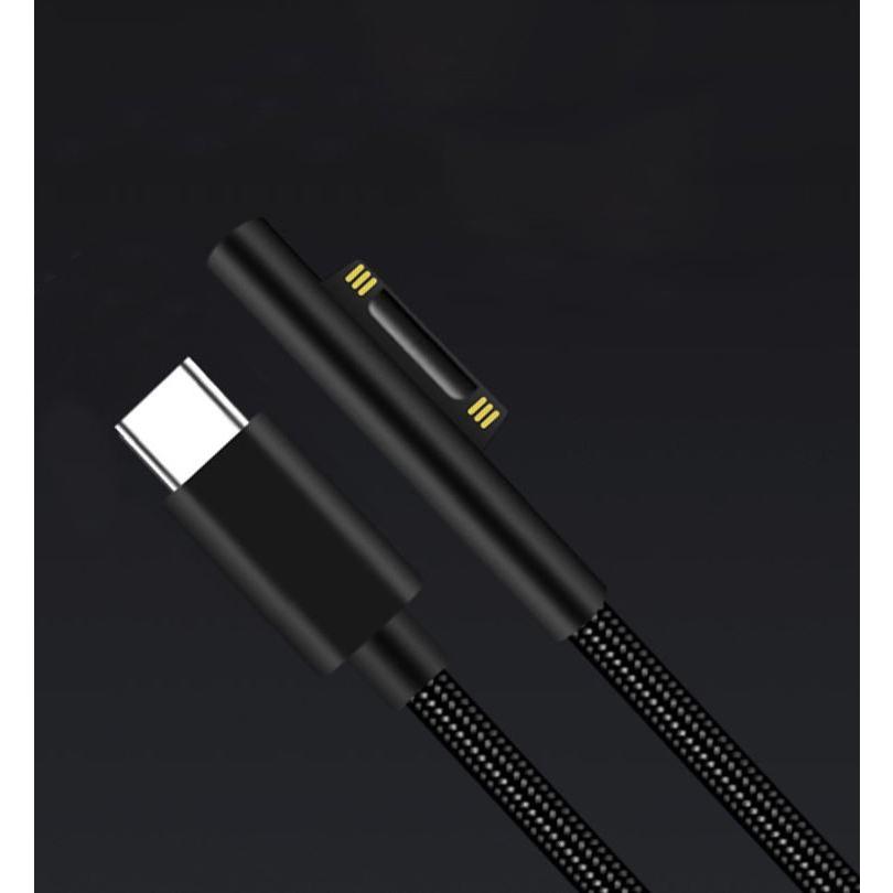 Surface Pro USB-C充電ケーブル ナイロン編み PD充電 type C