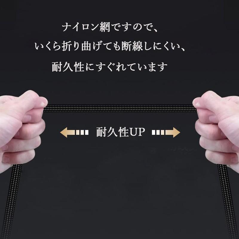Surface Pro USB-C充電ケーブル ナイロン編み PD充電 type C