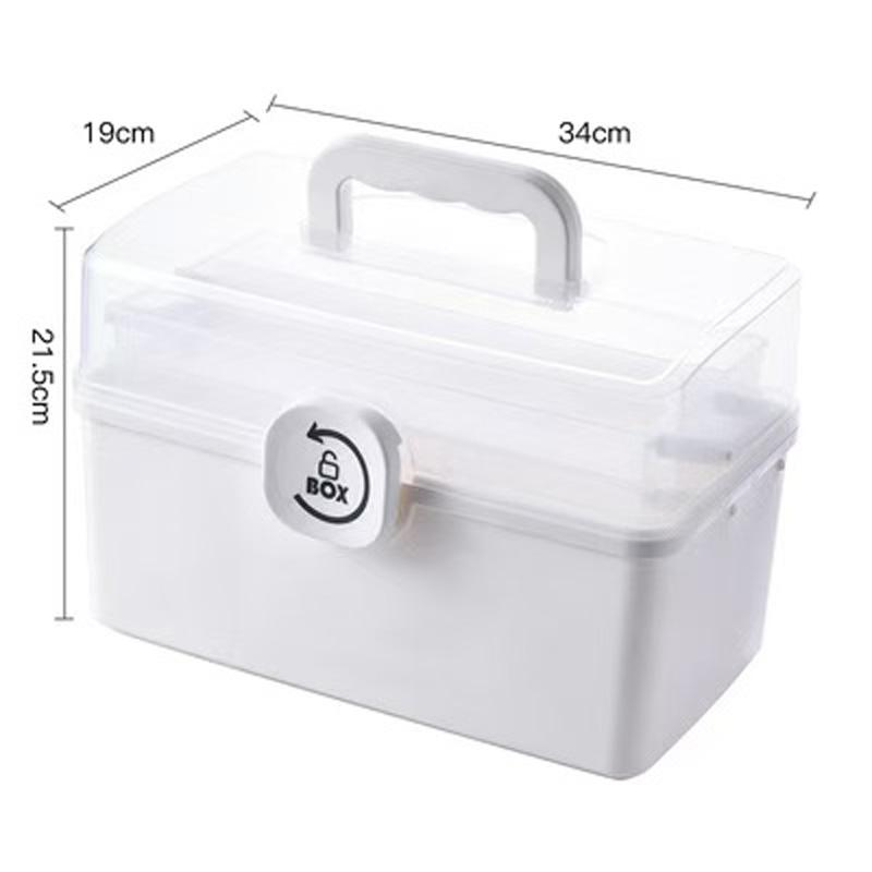 大容量 3段折り畳み 回転ロック機能 収納ケース 仕分け 救急箱 薬箱 薬収納 薬入れ 箱 工具箱 道具箱 裁縫箱 おもちゃ箱 釣具 収納ボックス 収納 ケース |  | 05