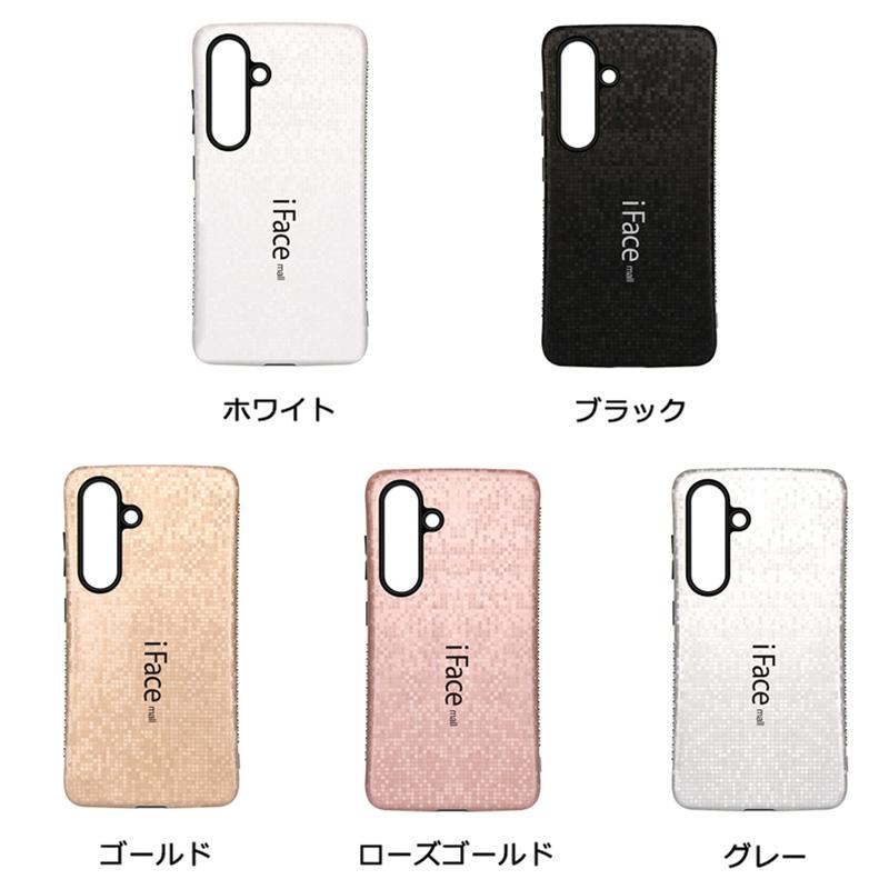モザイク版 強化ガラスフィルム付き iFace mall Galaxy S25 S24