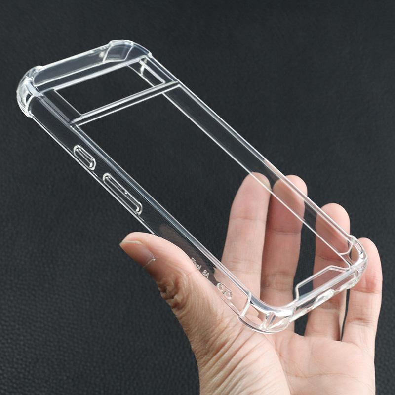 ホールドリング+強化ガラスフィルム 付き Google Pixel 8a ケース 透明