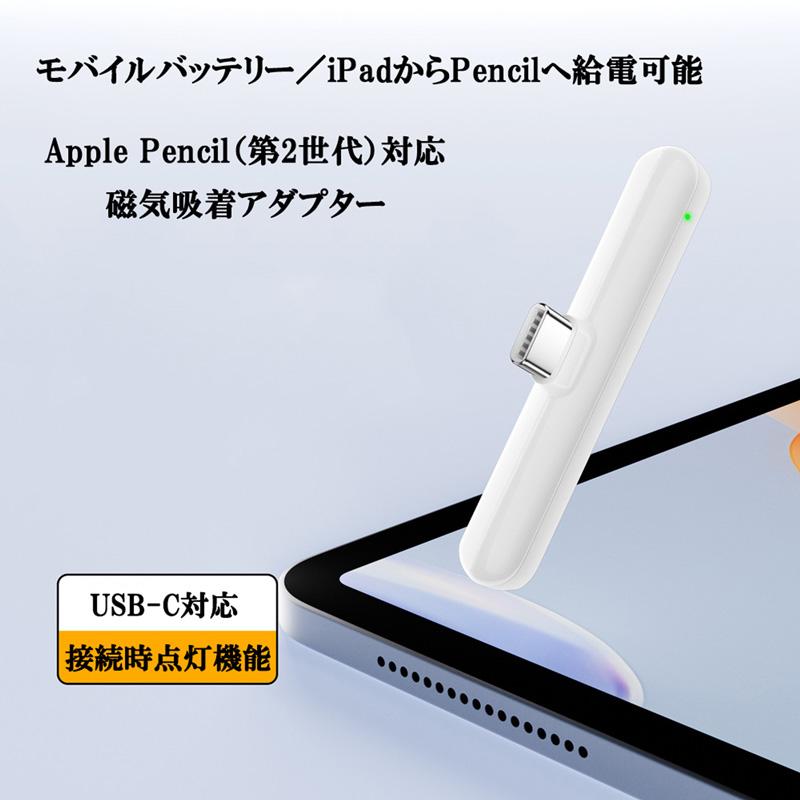 磁気吸着 Apple Pencil 第2世代 対応 充電 コネクター アップル