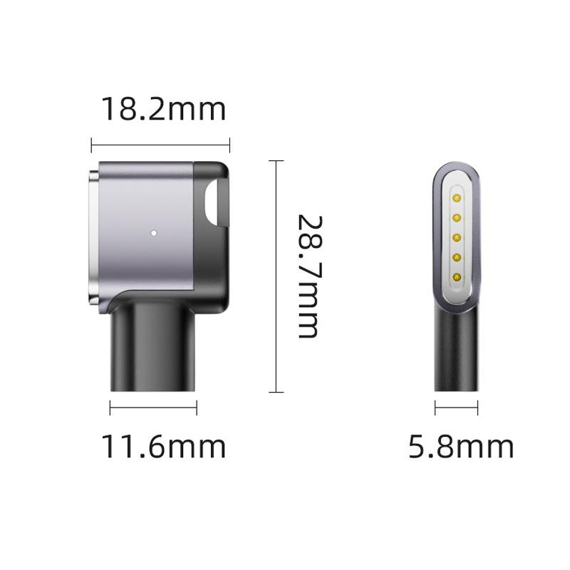 USB Type-C to Magsafe3 対応 100W 磁気吸着 充電 MacBook Pro M1 M2
