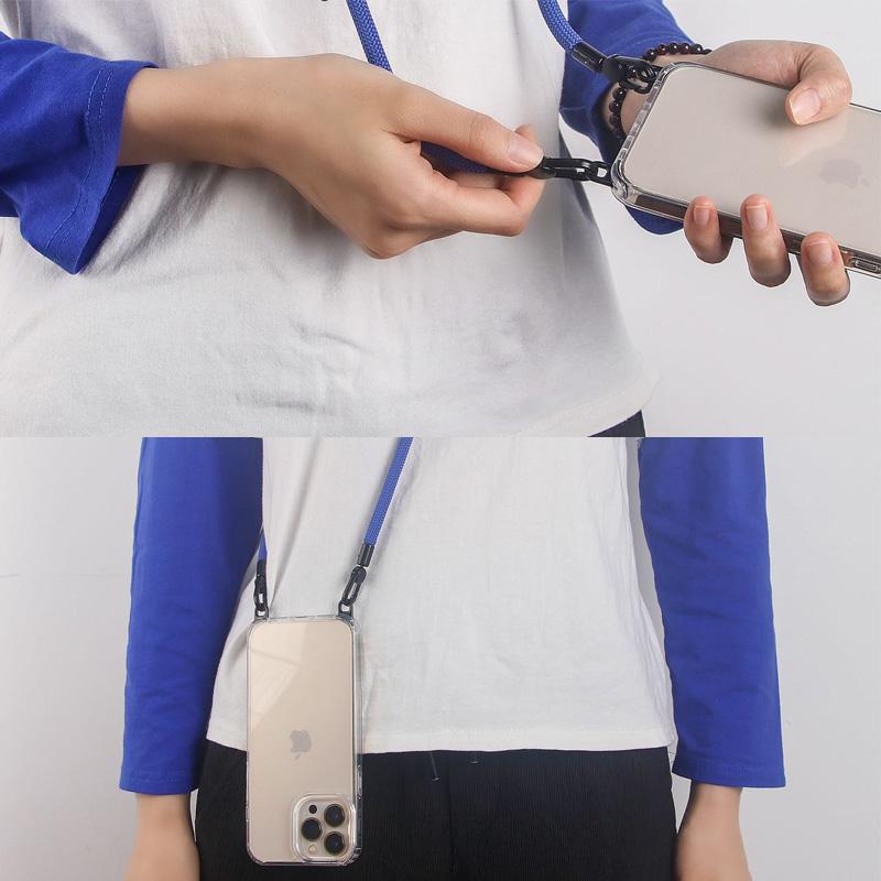 ストラップ メタルフック付き クリアケース iPhone16 Pro Max