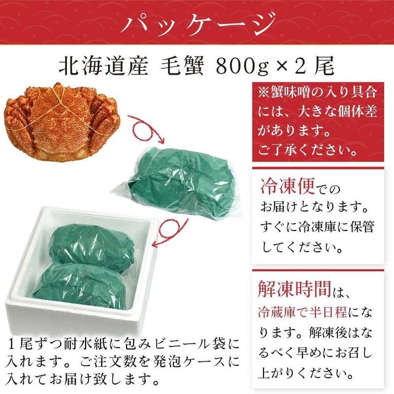 超特盛ミラクルプライス お中元 御中元 ギフト 丸市岡田商店 お歳暮 北海道産 特大 毛蟹 札幌中央卸売市場 毛ガニ 毛がに かに (800ｇ×2尾) 【2459763532】(12511円)