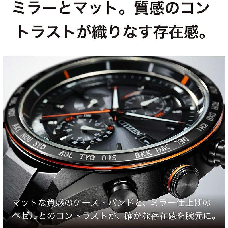 ★動作確認済み CITIZEN アテッサ ATTESA エコ・ドライブ 電波時計 ( ブラックチタン / 防水 / ビジネス / メンズ ) AT8185- 【2336030970】(82570円)