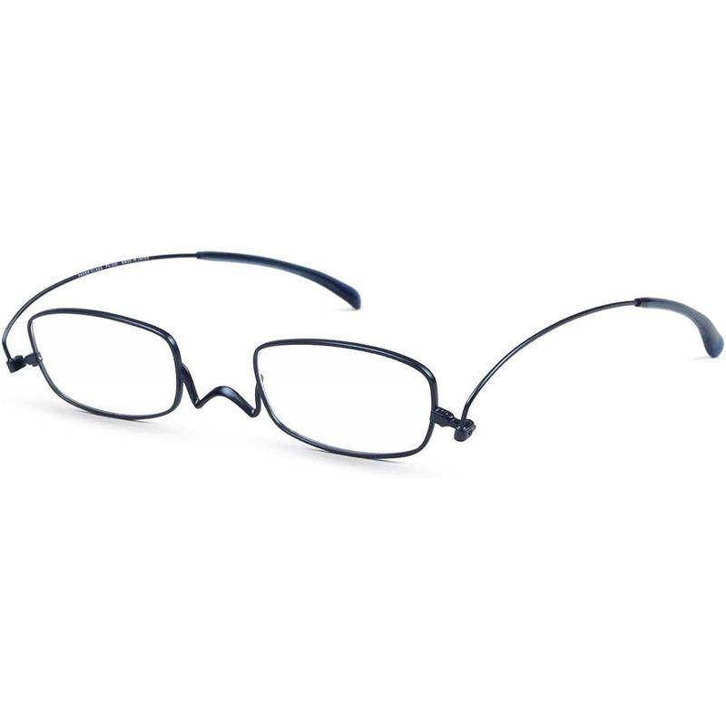 薄型 老眼鏡 ペーパーグラス Nスタ スクエア 202 フラットカラー（ネイビー） 携帯用ケース付き 財布に入る老眼鏡 栞(しおり) 型リー 老眼鏡 ペーパーグラス Nスタ スクエア フラットカラー ネイビー 携帯用ケース付き 財布に入る老眼鏡 栞 しおり 型リー