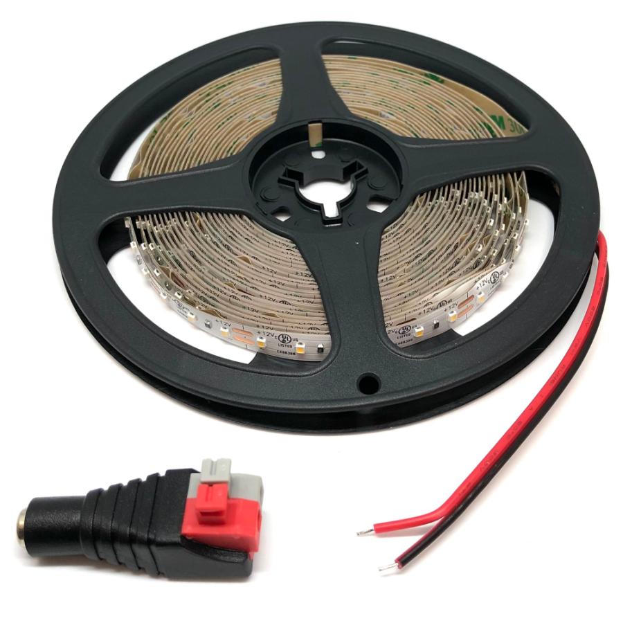 超高演色 RA90 LEDテープ 5m リール CRI 95 120灯/1m 2216 SMD 12V 4000K ナチュラルホワイト 高演色 ...