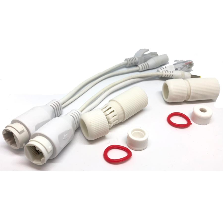 防水仕様 IPカメラ用 防犯カメラ LANコネクター 防水仕様で取付方法の日本語説明書付！ IPカメラのLANコネクタ部分を防水パッキンで浸水を防ぐ |  | 01