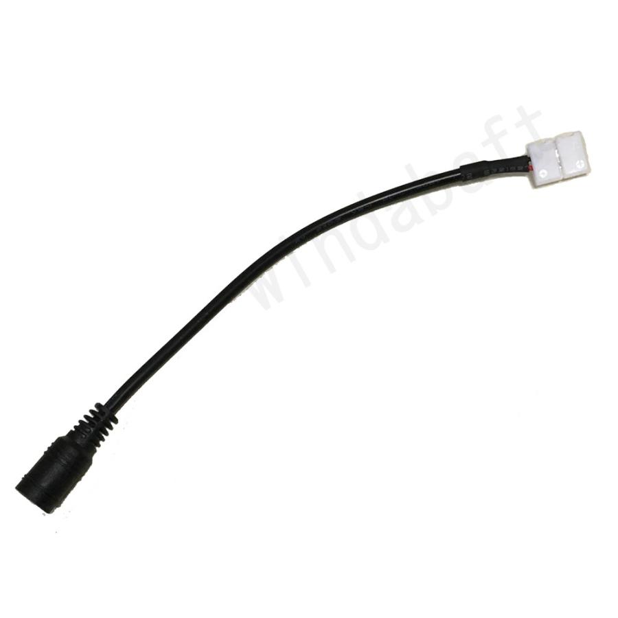 人気 幅8mmのLEDテープを挟み込むだけで電源が作成できる！　ハンダ付け不要  単色3528LEDテープ接続用 |  | 01