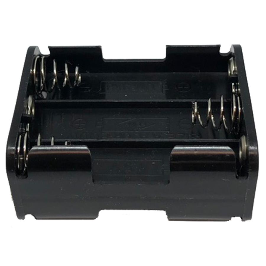 9V 単三乾電池 6本用 スナップ式 バッテリー ケース DC 電池ボックス バッテリーホルダー 6 x AA 電池 バッテリーケース メール便配送可 |  | 01