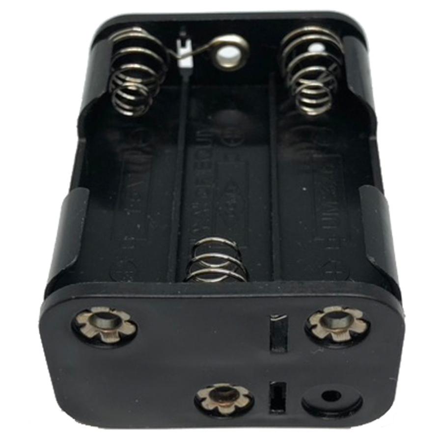 9V 単三乾電池 6本用 スナップ式 バッテリー ケース DC 電池ボックス バッテリーホルダー 6 x AA 電池 バッテリーケース メール便配送可 |  | 02
