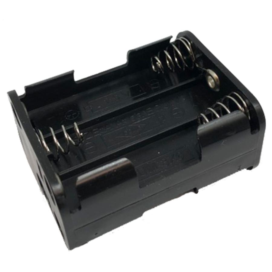 9V 単三乾電池 6本用 スナップ式 バッテリー ケース DC 電池ボックス バッテリーホルダー 6 x AA 電池 バッテリーケース メール便配送可 |  | 03