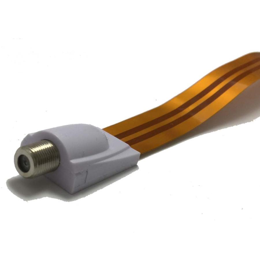 厚さ0.24mm 隙間ケーブル アンテナケーブル Ｆ型 フラットケーブル サッシや窓からアンテナケーブルを室内に引きこめる 地デジ/BS/CS放送対応 メール便可能 |  | 01