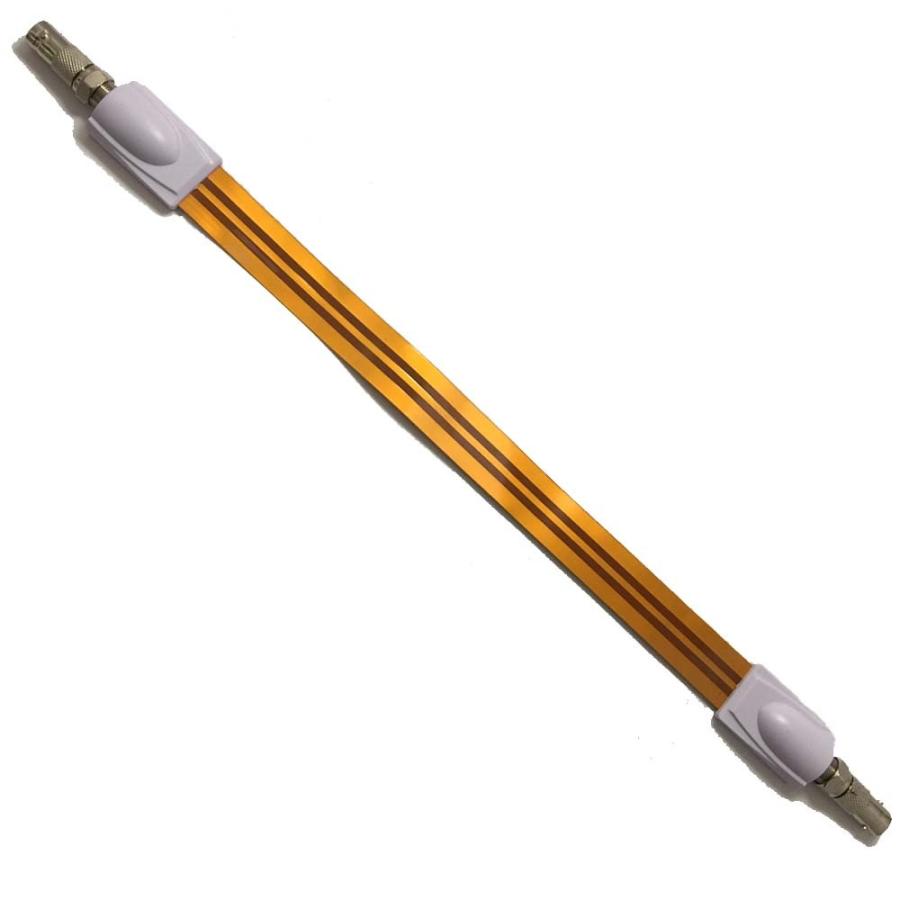 防犯カメラ向け用 隙間ケーブル 室内引きこみ　フラットケーブル Ｆ型 アンテナケーブル　Ｆ型＋BNCジャック 取付用両面テープ付 メール便可能 | 