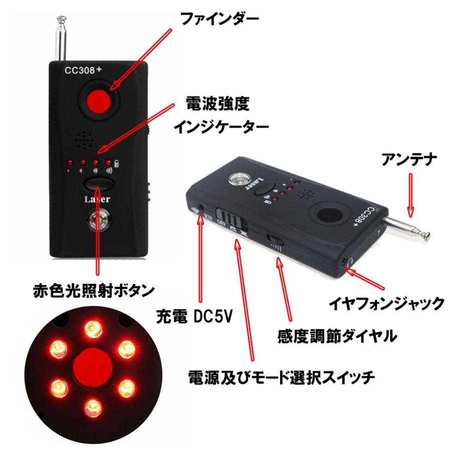 簡易 無線盗聴器 探知機 隠しカメラ発見器 盗撮 盗聴 スパイカメラ Spycam 検知 盗撮防止 防犯グッズ 自力志向 バルク品 メール便配送可 Find Spycam ハイバリューダイレクト 通販 Yahoo ショッピング