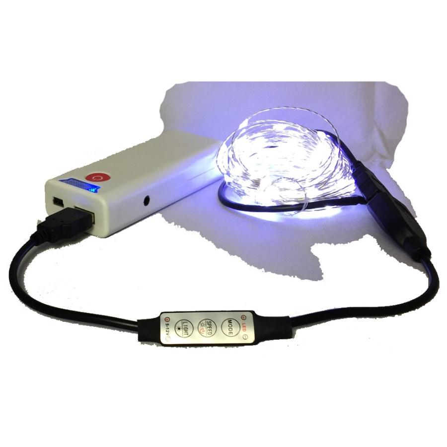 USB LED コントロールケーブル USBワイヤーライト USBライト LEDテープ コントローラー 点滅 照度調節 電源ON/OFF 操作 メール便配送可 |  | 01