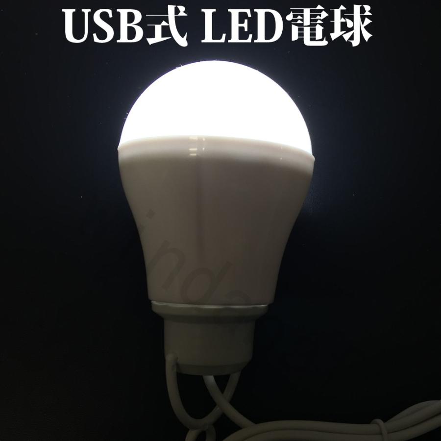 USB ライト LED電球 バルブ型 LEDライト アウトドア 釣り 強力発光 USB式LED電球 ON/OFFスイッチ無し  均一な光で超明るい |  | 01