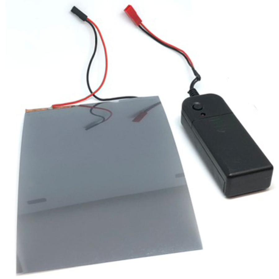 PDLC 調光フィルム A4サイズ スマートフィルム USB スイッチ付 電動 透明 白濁 切り替え 高分子分散型液晶 メール便配送可 |  | 05