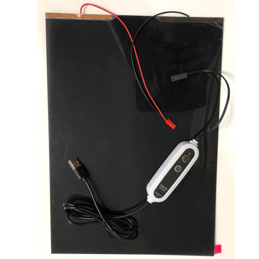 PDLC 調光フィルム A4サイズ スマートフィルム USB スイッチ付 電動 透明 白濁 切り替え 高分子分散型液晶 メール便配送可 |  | 02