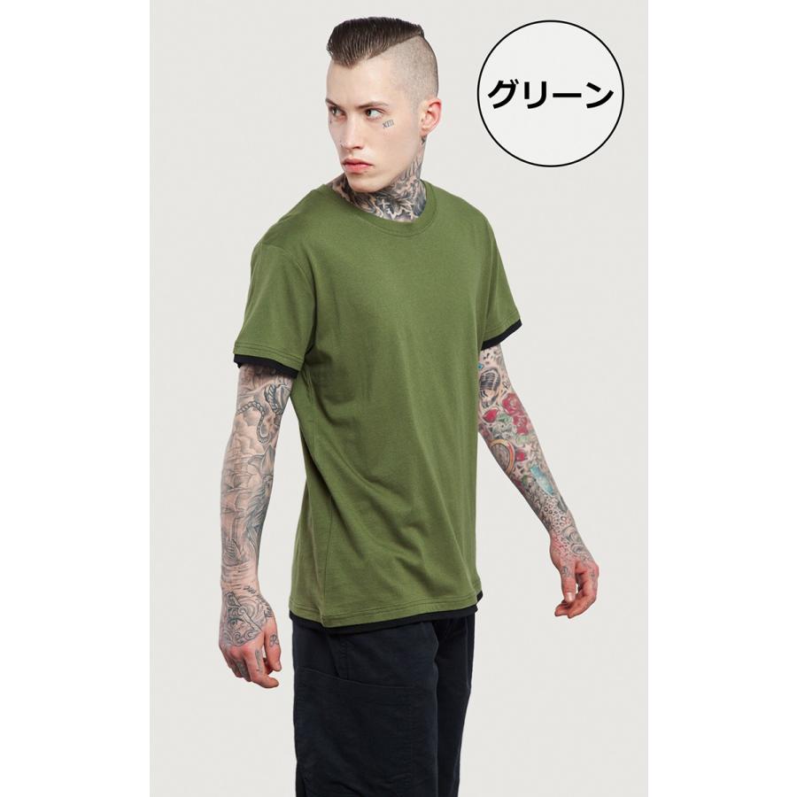 Tシャツ メンズ 半袖 メール便送無 無地 Tシャツ メンズ レイヤード レイヤードtシャツ ロング丈 シルエット ティーシャツ Uネック オーバーサイズ Byd0060s17 Chao チャオ 通販 Yahoo ショッピング