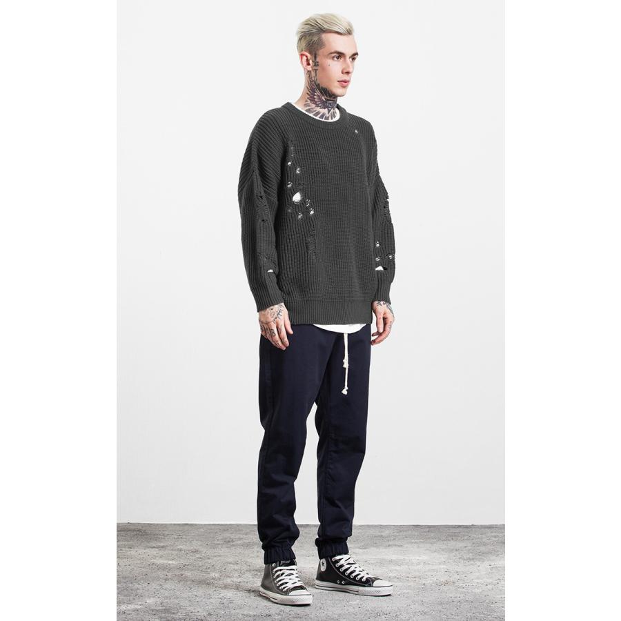 Sale 公式 ジョンエリオット ダメージプルオーバーニットセーター グレー キナル別注 Crabsky Com