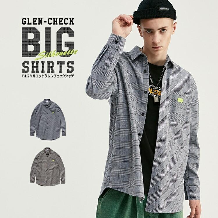 チェック シャツ メンズ 長袖 シャツジャケット オーバーサイズ アウター チェックシャツ レディース 大きいサイズ 秋 ライトアウター 柄シャツ グレンチェック Byd9284w Chao チャオ 通販 Yahoo ショッピング