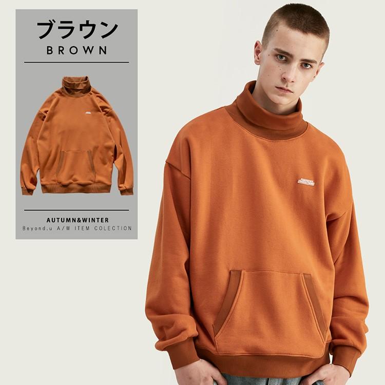 カップル ペア トレーナー メンズ レディース ペアルック お揃い リンクコーデ ビッグシルエット スウェット ハイネック タートルネック 無地 Byd96w Chao チャオ 通販 Yahoo ショッピング