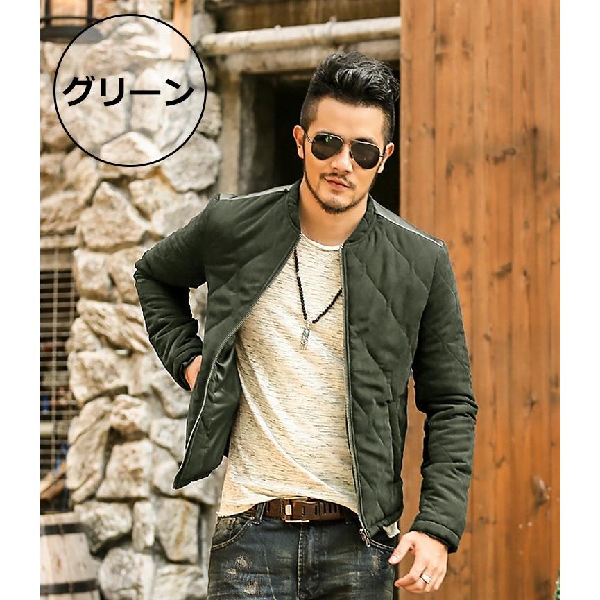 ジャケット メンズ キルティングジャケット Ma 1 ブルゾン タイト キレイ目 厚手 F226 Chao チャオ 通販 Yahoo ショッピング
