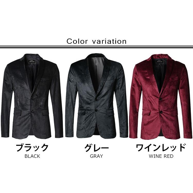 テーラードジャケット メンズ アウター ジャケット スーツ ベロア ベルベット F2 Chao チャオ 通販 Yahoo ショッピング