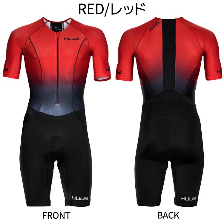 HUUB フーブ コミット ロングコース トライスーツ Commit Long Course Tri Suit Men's ブラック レッド イエロー  メンズ トライウェア